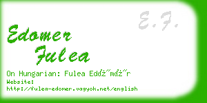 edomer fulea business card